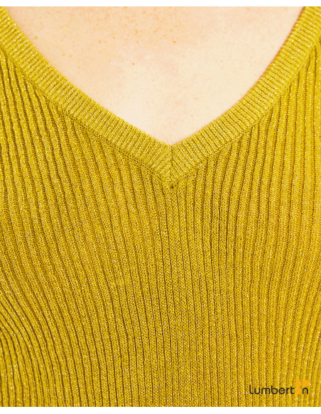 Jersey con brillo manga larga abullonadaJEO25