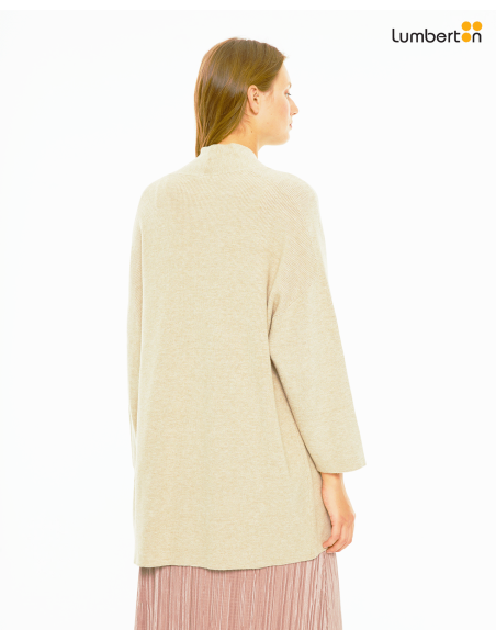 Cárdigan largo y abierto con manga japonesaRE805