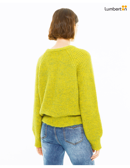 Jersey con detalle brillo en cuello y puñosJEO29