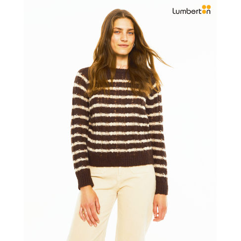 Jersey de lana con aranes y...