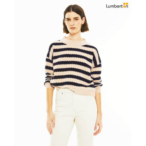 Jersey velour rayas cuello...