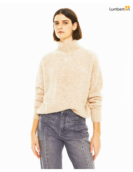 Jersey Oversize Cuello Cisne BeigeJEO26BE