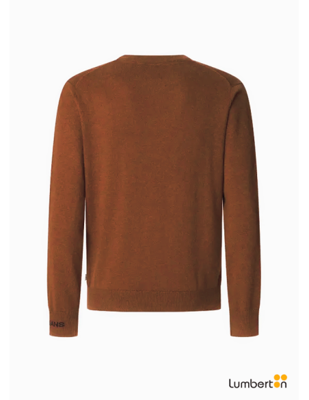 Jersey de cuello punto redondo color calderaANDRER