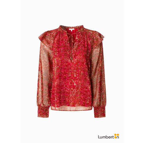 Camisa fluida u/L estampado...