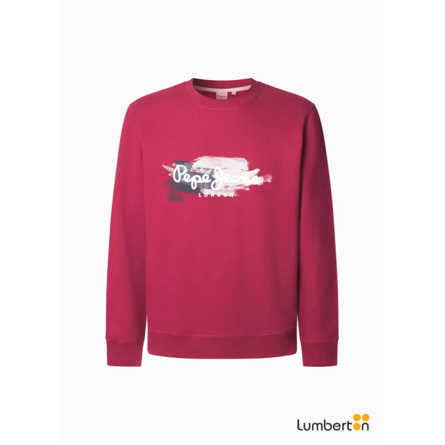 Sudadera roja estampado frontalTREYR