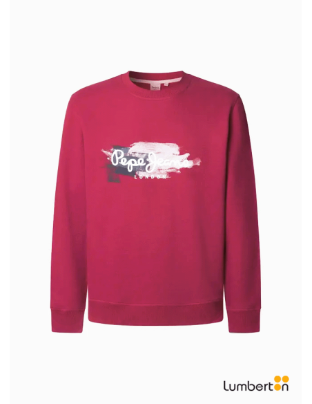 Sudadera roja estampado frontalTREYR