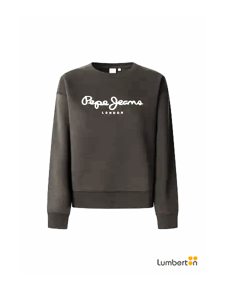 Sudadera color negro con logo pepe blancoBADDYN