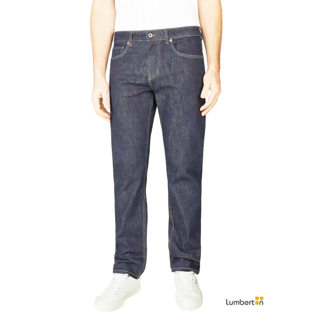 Tejano azul oscuro con repuntes...