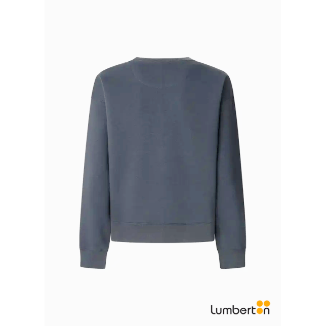 Sudadera azul básica logo pepe letras...