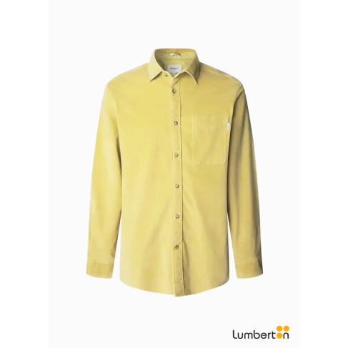 Camisa de pana verde oliva...