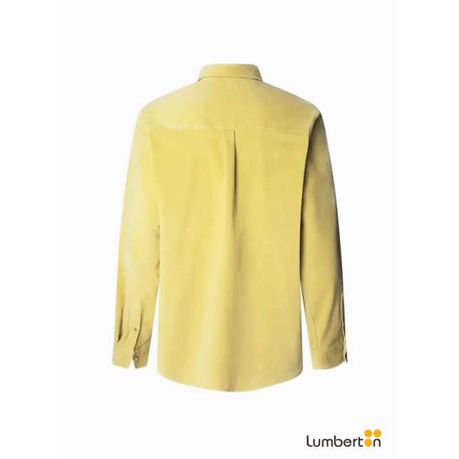 Camisa de pana verde oliva con...