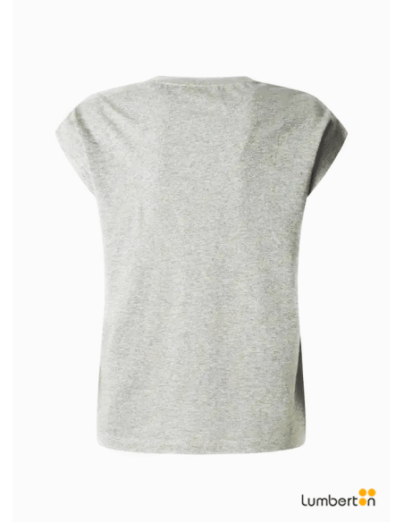 Camiseta gris claro detalle mangasBARRYG