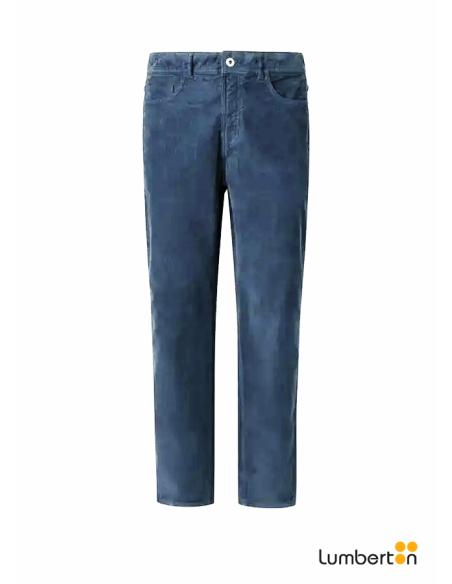 Pantalón de pana azulSLIMFIVE