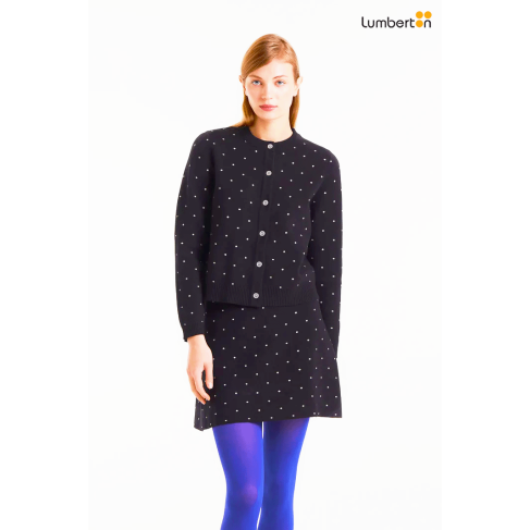 Cárdigan jacquard con mini...