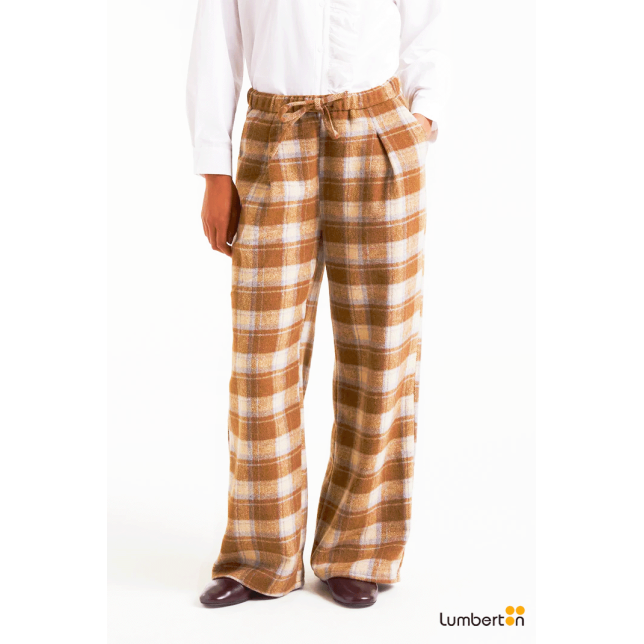 Pantalón con estampado Beige Checks11144