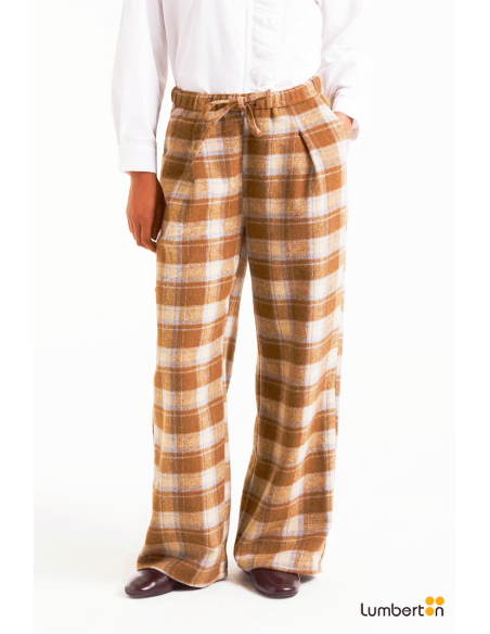 Pantalón con estampado Beige Checks11144