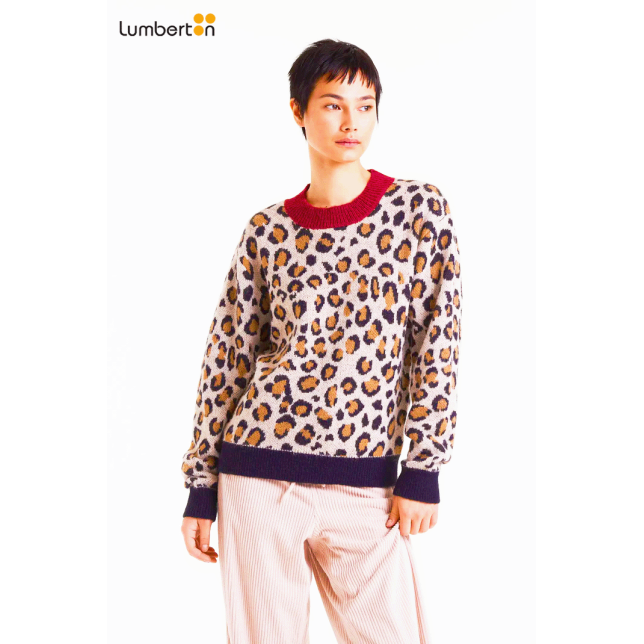 Jersey jacquard con estampado Mini...