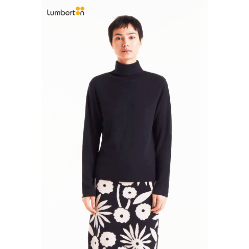 Top de punto fino negro10451