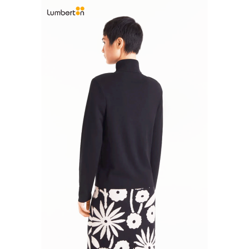 Top de punto fino negro10451 2