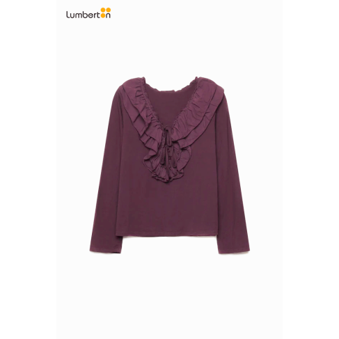 Blusa algodón púrpura0056P