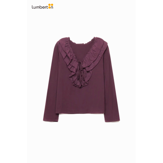 Blusa algodón púrpura0056P