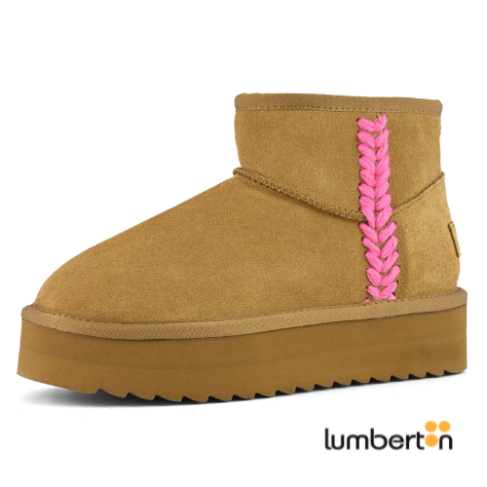 Botin Marron Tira Rosa271R 2