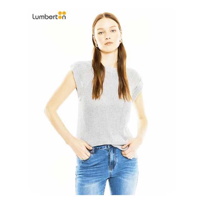 Jersey manga corta gris claroJE704