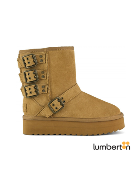 Botin Marron Alto 4cierres264