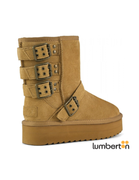 Botin Marron Alto 4cierres264