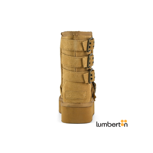 Botin Marron Alto 4cierres264