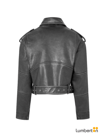 Chaqueta piel negraAMALIA-Pepe Jeans