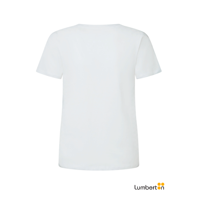 Camiseta blanca logo Pepe Jeans en...