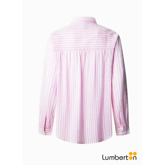 Camiseta líneas rosas y blancasWLACER...