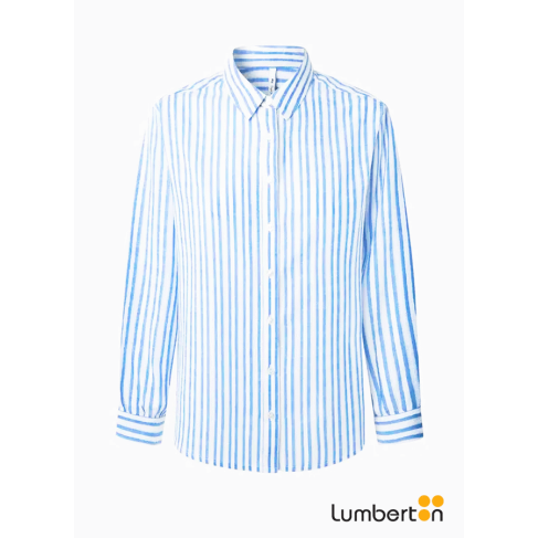 Camiseta líneas azules y...