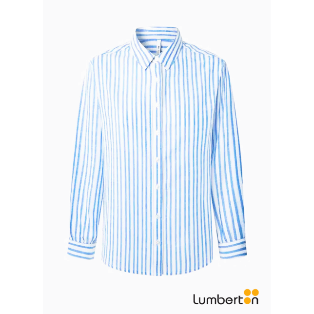 Camiseta líneas azules y...