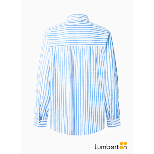 Camiseta líneas azules y...