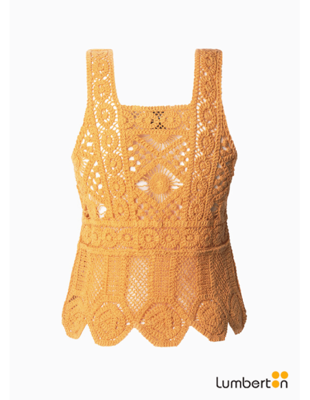 Top de punto naranjaOLIVN Pepe Jeans