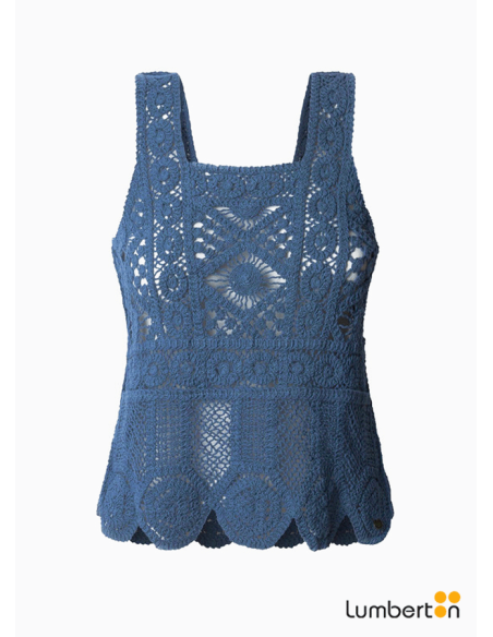 Top de punto azulOLIVA Pepe Jeans
