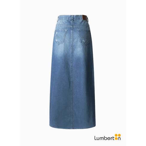 Falda larga cortado en la... 2