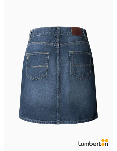 Falda corta con cortado en la mitad tejanaMINID Pepe Jeans