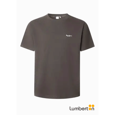 Camiseta manga corta marrón...