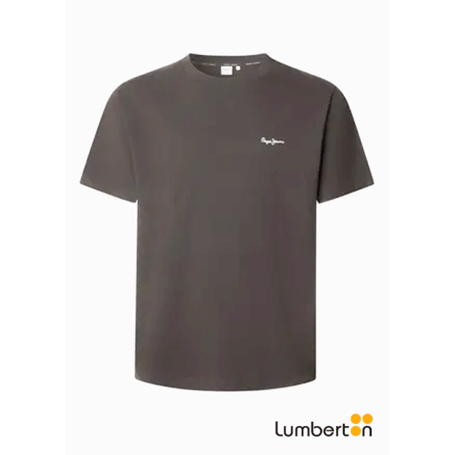 Camiseta manga corta marrón...