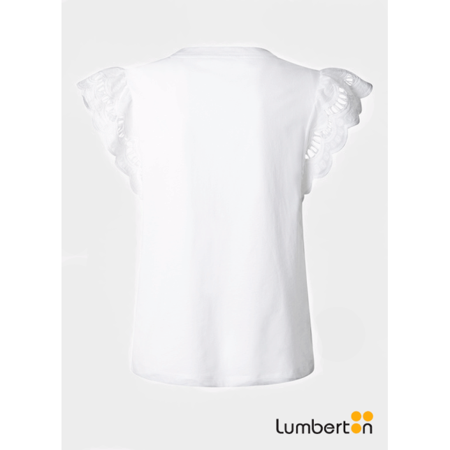 Camiseta manga corta blanca manga...