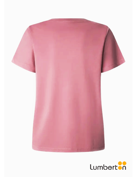 Camiseta manga corta rosa coral logo en pequeñoWBASIRP Pepe Jeans