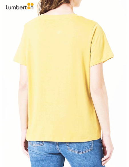 Camiseta manga corta amarillo doraimon logo en pequeñoWBASIY Pepe Jeans