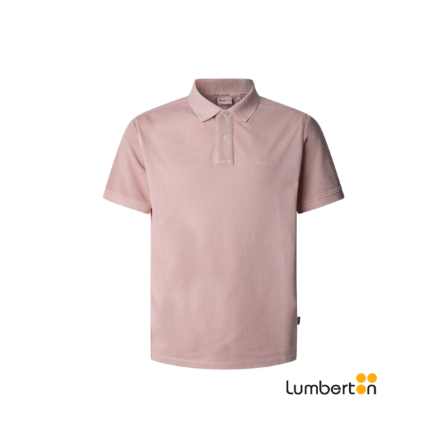 Polo hombre manga corta Rosa Claro