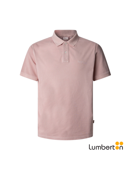 Polo hombre manga corta Rosa Claro