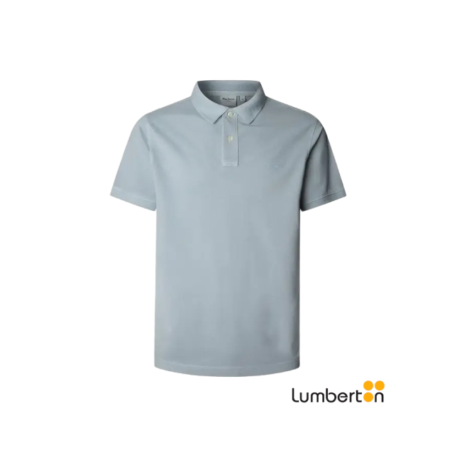 Polo Azul claro manga corta hombre...