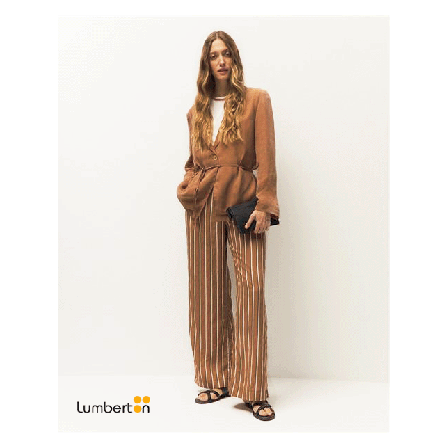 Pantalones mujer ancho rayasPA335...