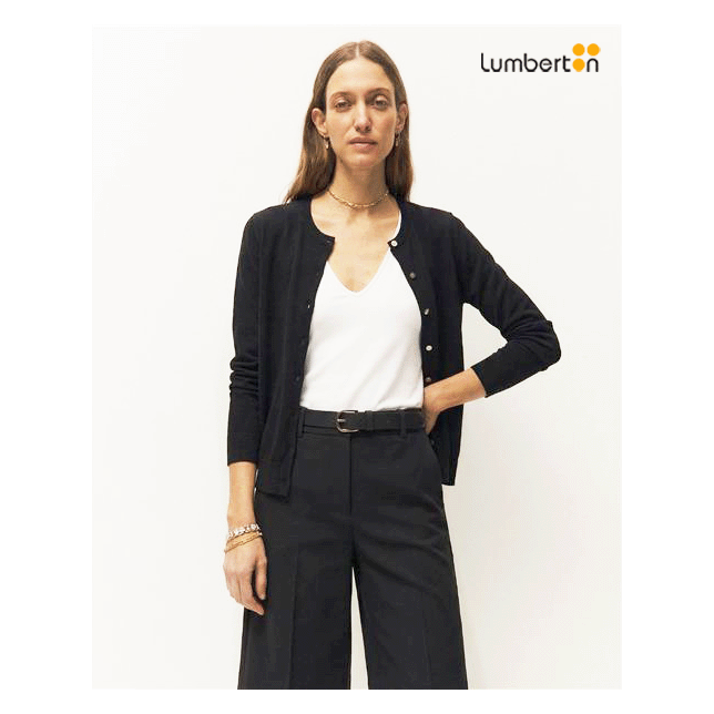 Chaqueta Cuello Mao NegraRE307N...